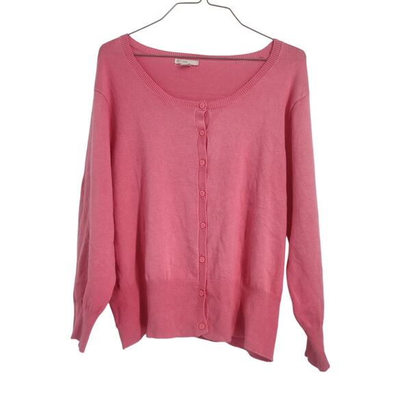 Est 1946 Pink Button Down Cardigan Sweater Womens Size Extra Large XL - Picture 1 of 4